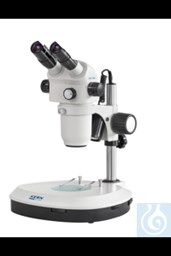 Bild von Stereo-Zoom Mikroskop Trinokular, Greenough; 0,6-5,5x; HSWF10x23; 3W LED